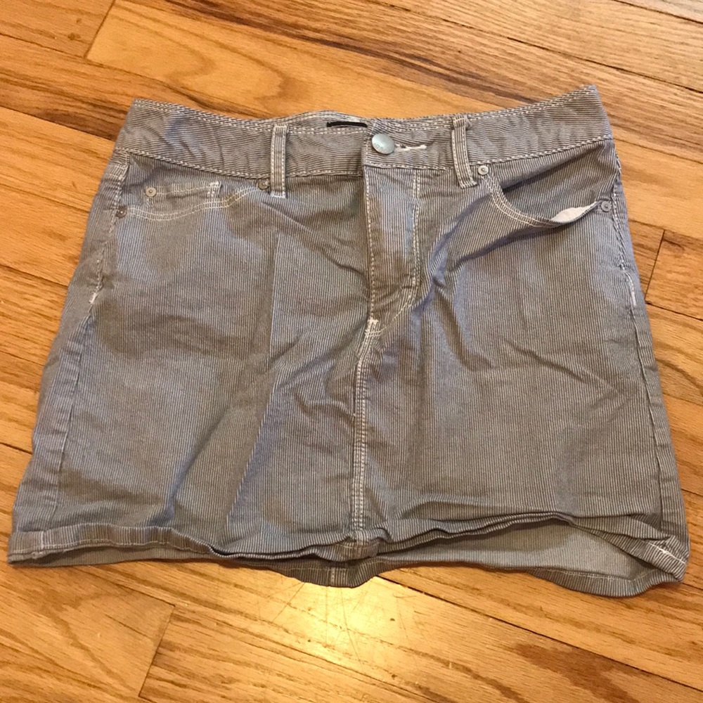 Gap, 0, striped stretchy mini skirt